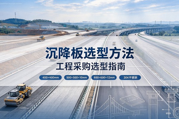 刚察沉降板选择方法
