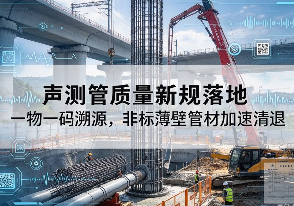 刚察声测管质量新规落地，一物一码溯源，非标薄壁管材加速清退